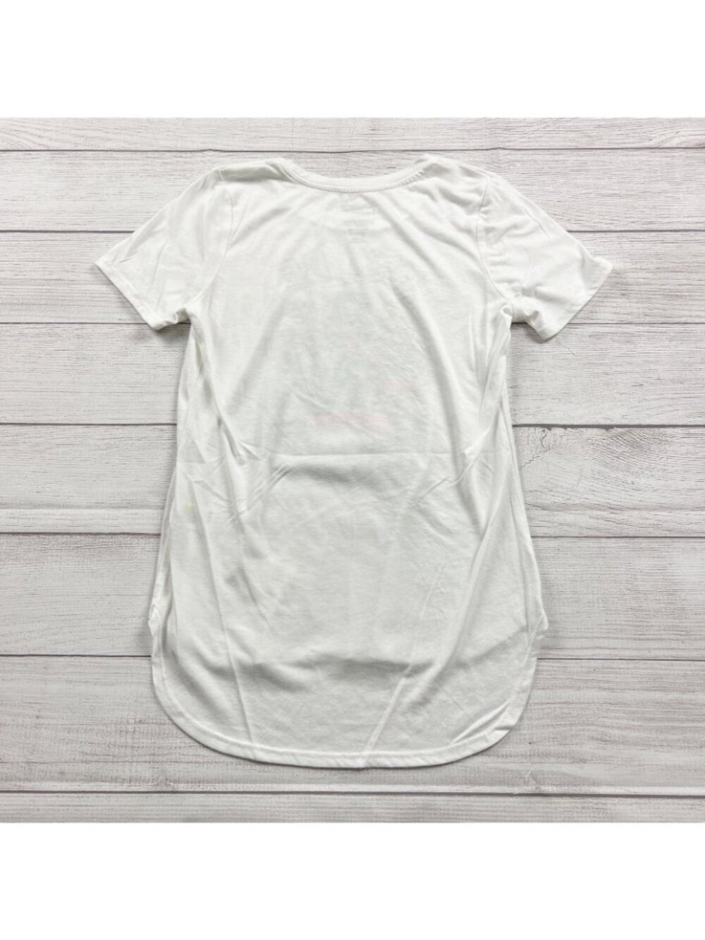 DC Comics Super Hero Girls Just Be Awesome! White Graphic Tee XL 14-16 - Picture 3 of 3